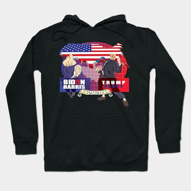 Biden VS Trump 2020 Hoodie by YasudaArt